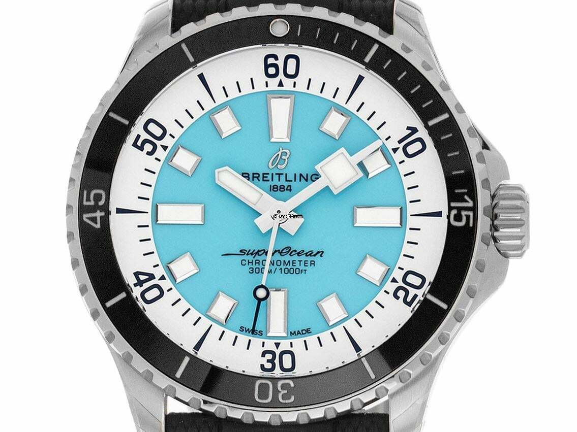 Thumbnail von Breitling Superocean 44 Automatic Ref.A17376211L2S1 2025 Full Set Ungetragen Superocean Automatic 44 Kautschuk Faltschließe