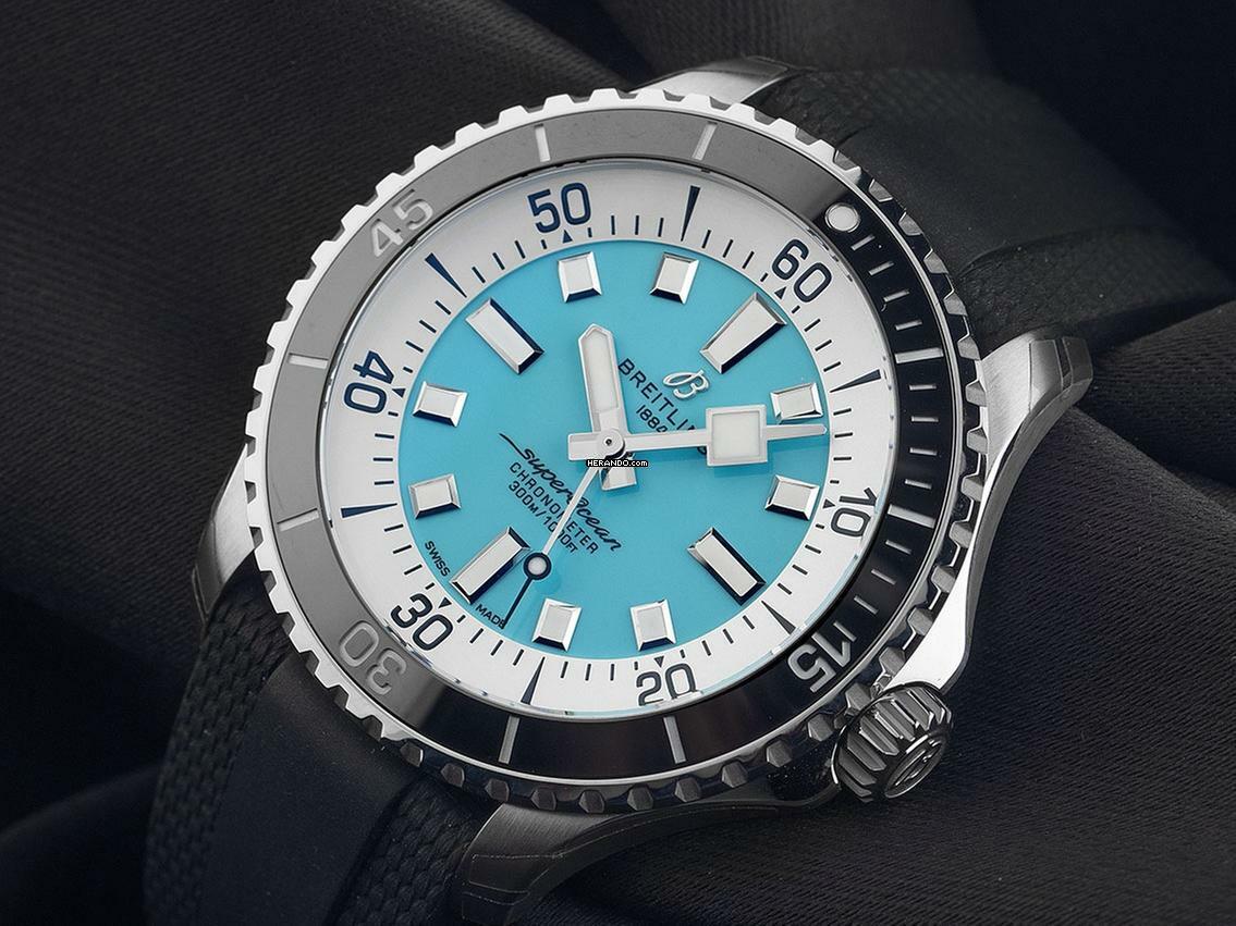 Thumbnail von Breitling Superocean 44 Automatic Ref.A17376211L2S1 2025 Full Set Ungetragen Superocean Automatic 44 Kautschuk Faltschließe