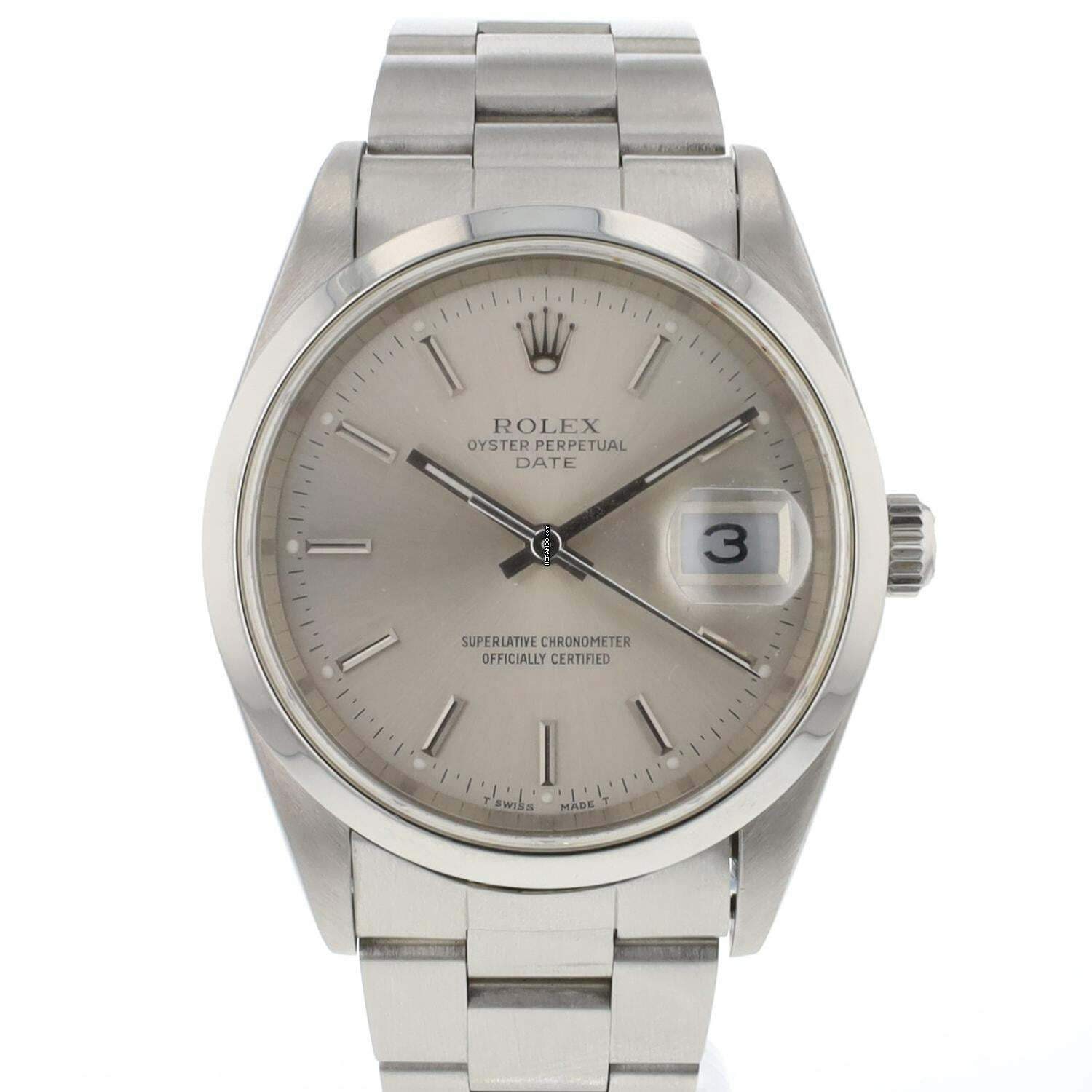 Thumbnail von Rolex Oyster Perpetual Date 34 Silver Dial