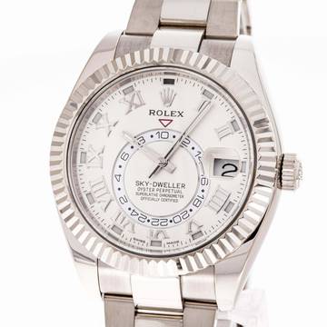  Rolex Sky-Dweller Whitegold 42 White – 326939 – like NEW – 09/2014 Full Set 