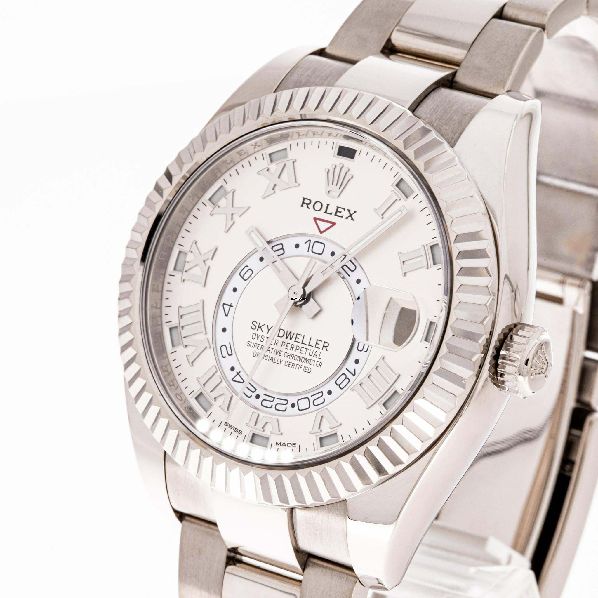 Thumbnail von Rolex Sky-Dweller Whitegold 42 White – 326939 – like NEW – 09/2014 Full Set