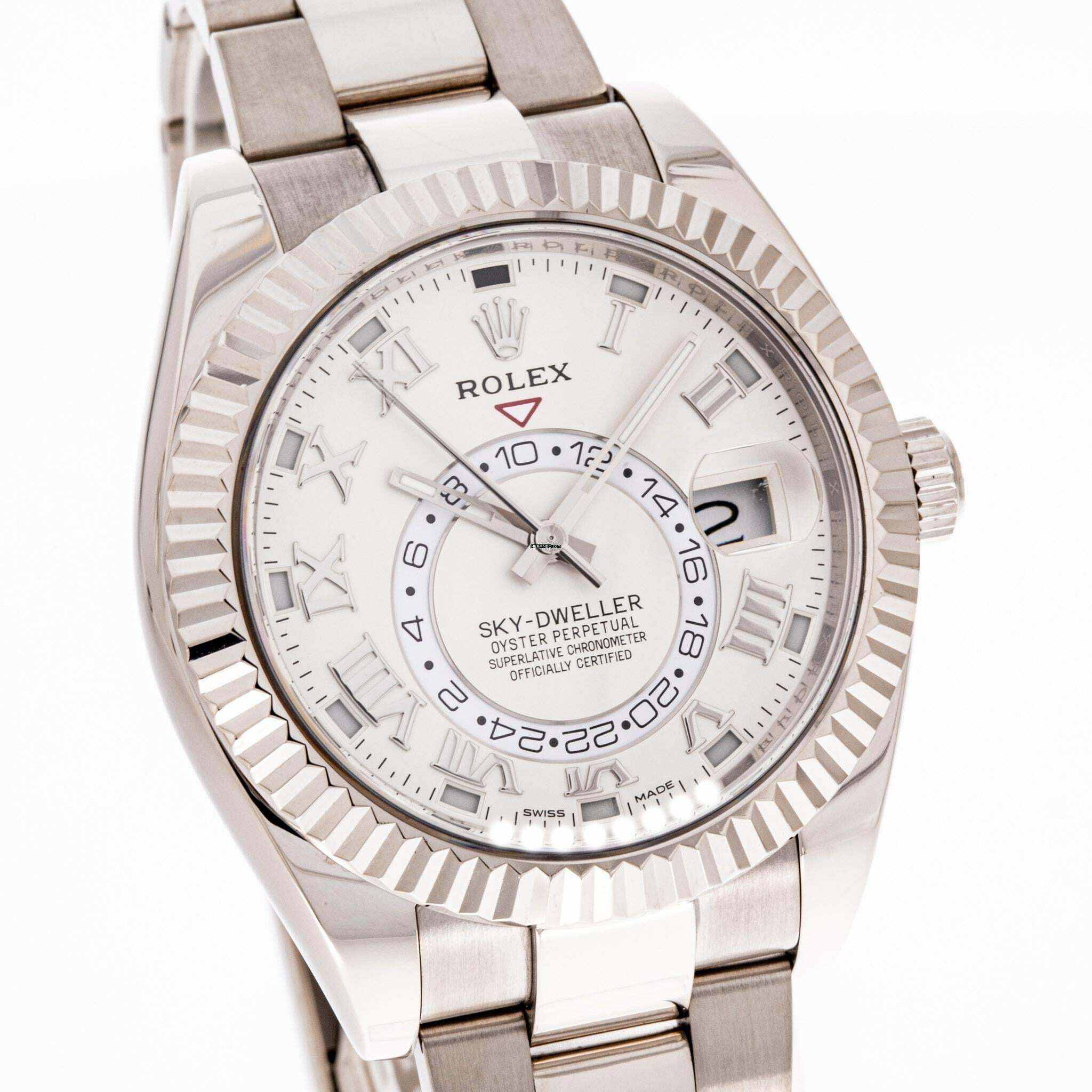 Thumbnail von Rolex Sky-Dweller Whitegold 42 White – 326939 – like NEW – 09/2014 Full Set