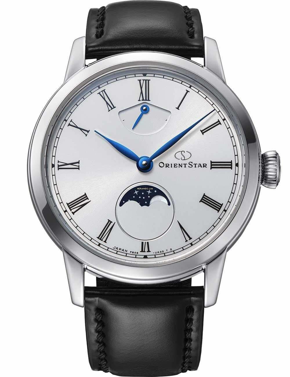 Orient Star RE-BW0004S00B Herrenuhr M45 Moon Phase 39,5 mm 3ATM