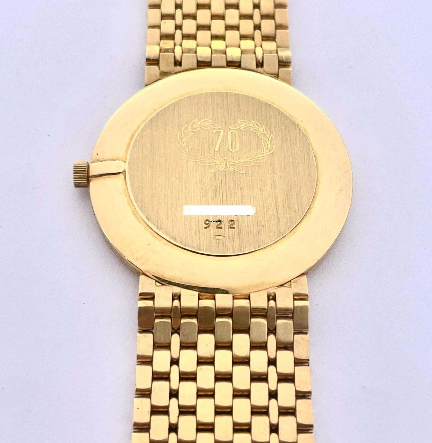 Thumbnail von Chopard 18 K. Gold Vintage Watch Flat Mens Watch Classic with original box Top condition