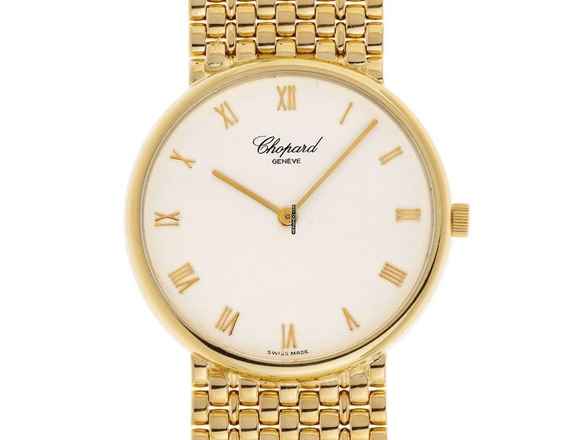  Chopard 18 K. Gold Vintage Watch Flat Mens Watch Classic with original box Top condition 