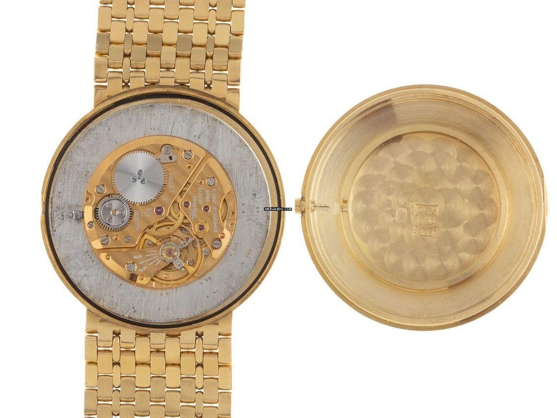 Thumbnail von Chopard 18 K. Gold Vintage Watch Flat Mens Watch Classic with original box Top condition