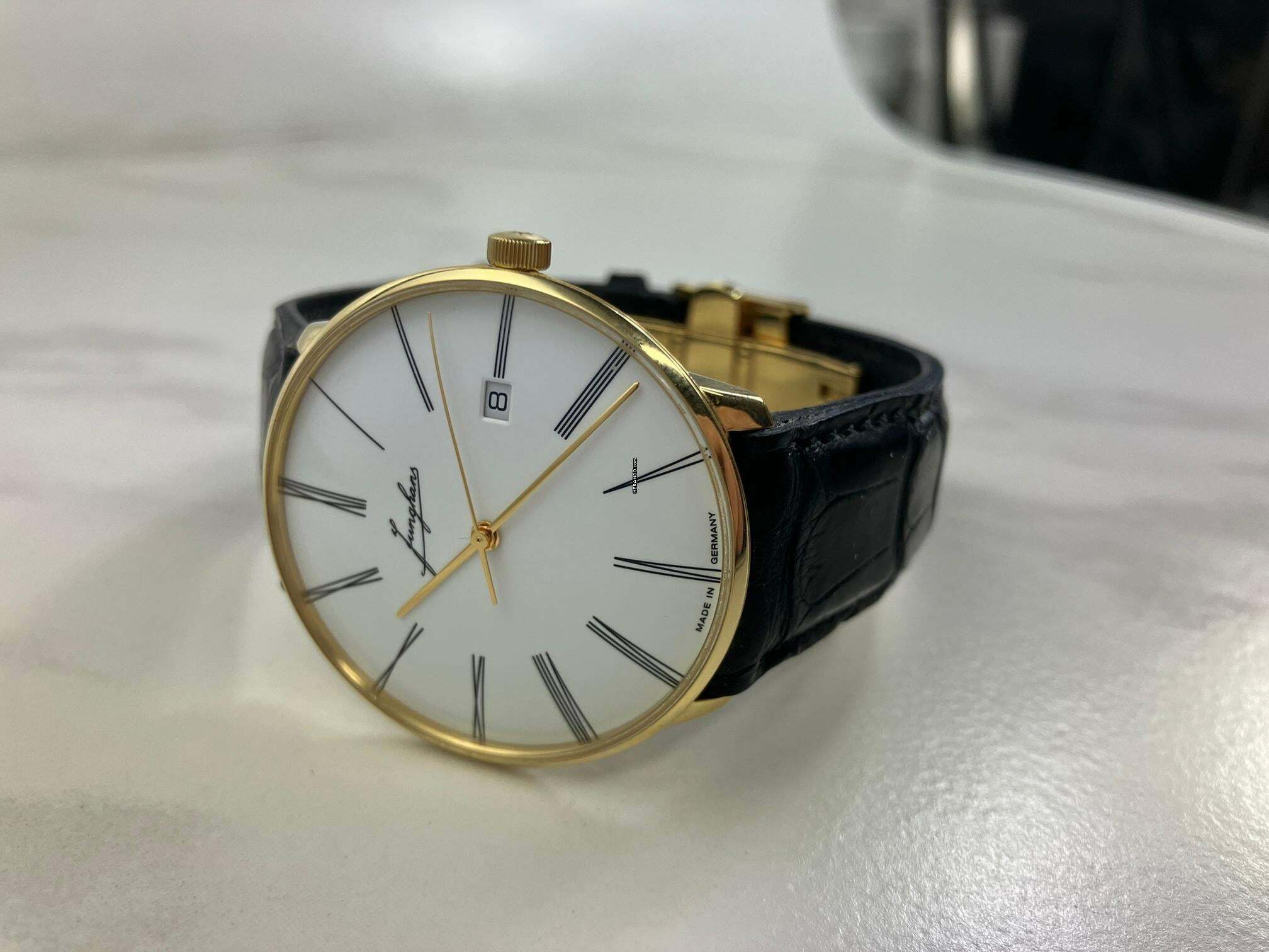 Thumbnail von Junghans Meister Fein Edition Erhard 18k Gold/Full Set
