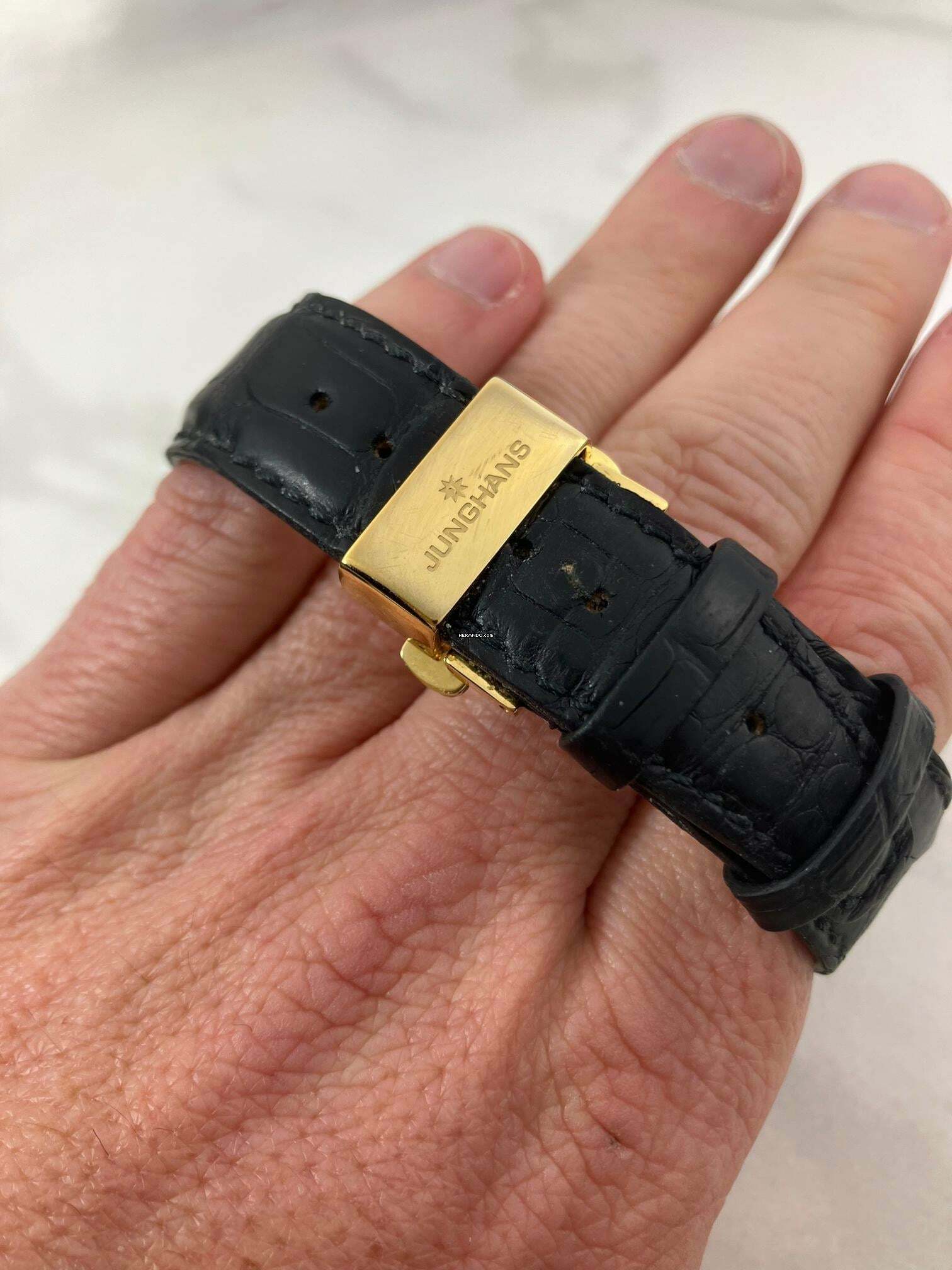 Thumbnail von Junghans Meister Fein Edition Erhard 18k Gold/Full Set