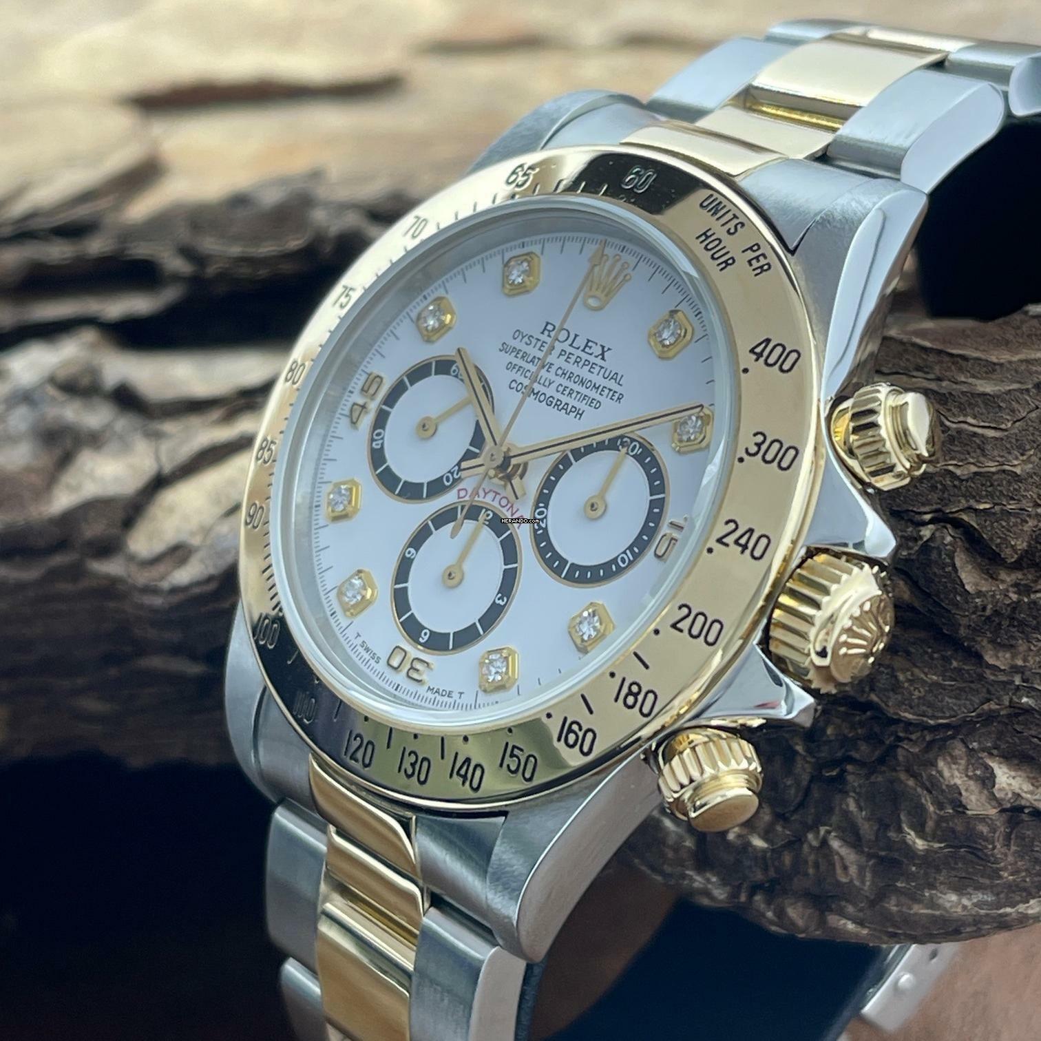 Thumbnail von Rolex Daytona Daytona Zenith - Inverted 6 Diamant Blatt - Ref. 16523 Inverted 6 Diamond Dial