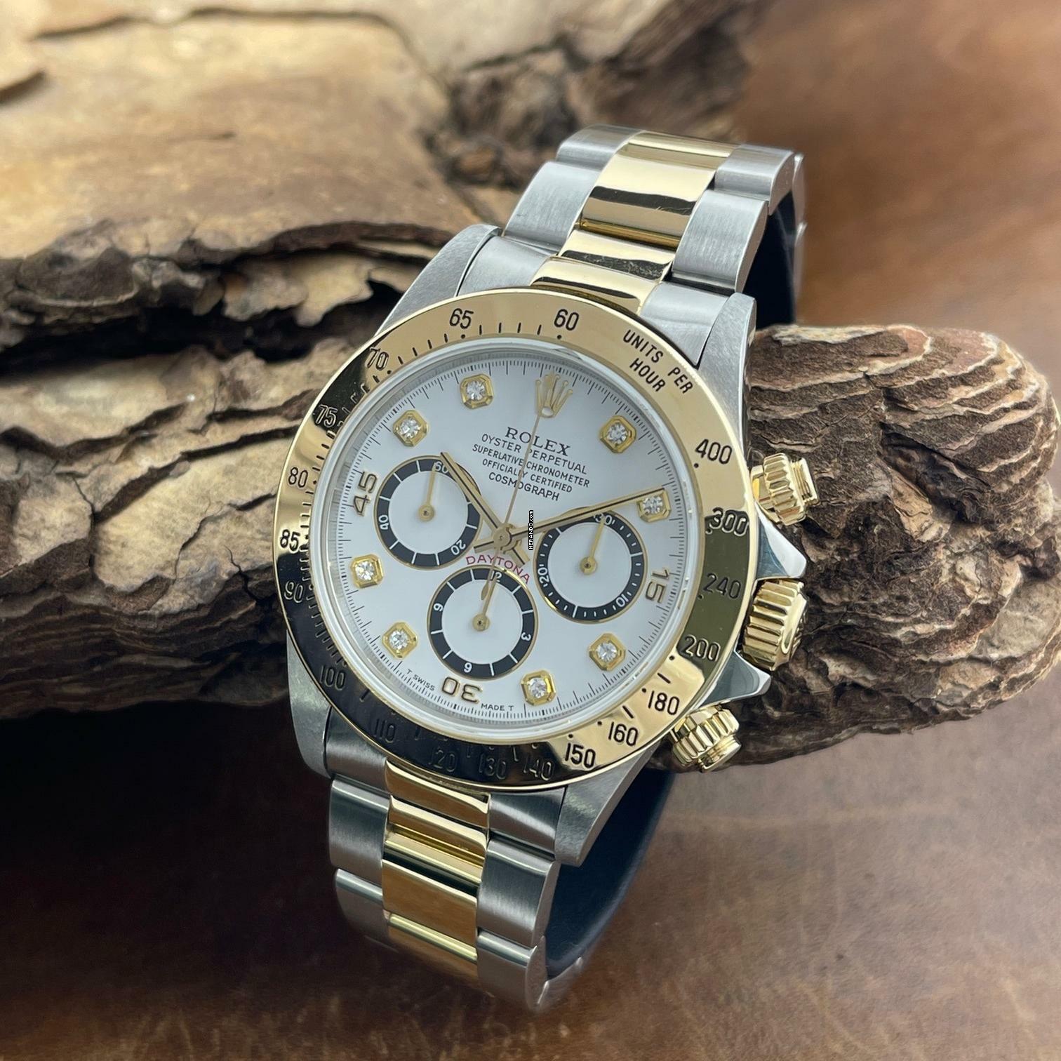 Thumbnail von Rolex Daytona Daytona Zenith - Inverted 6 Diamant Blatt - Ref. 16523 Inverted 6 Diamond Dial