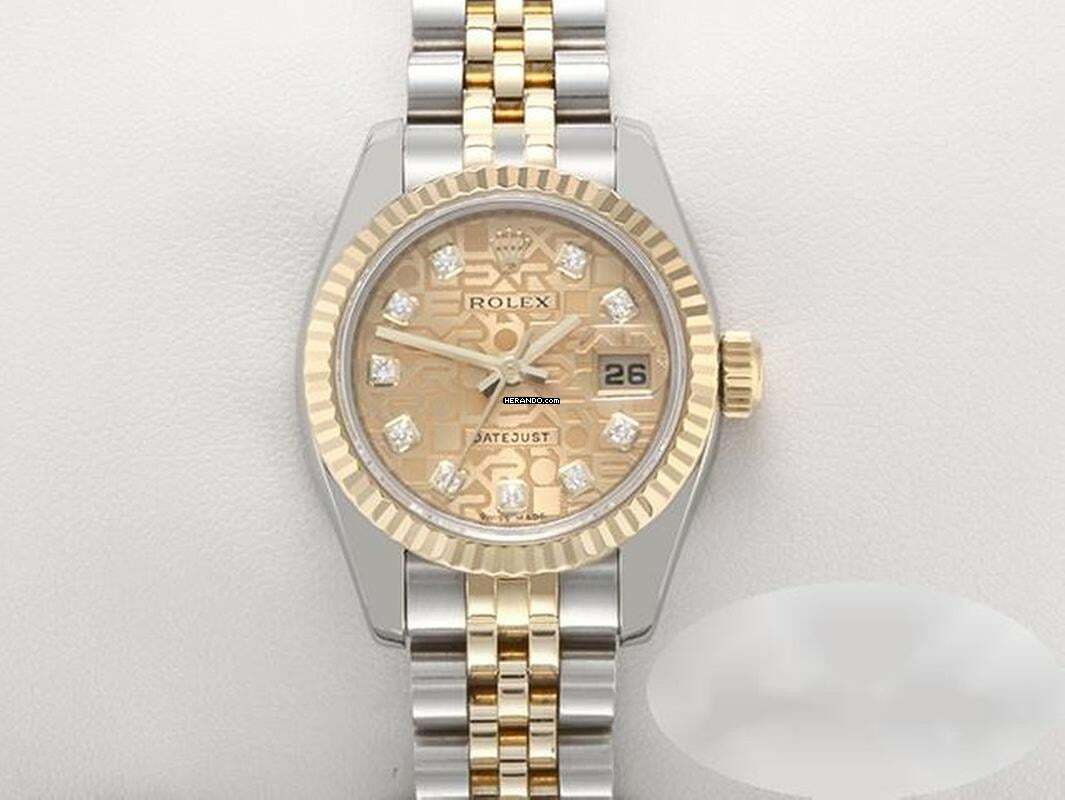 Rolex Lady-Datejust 179173 2011 Stahl Gelbgold 750 Diamanten Automatik Stainless Steel 18kt Yellow Gold Jubilé-band Chronometer Oyster