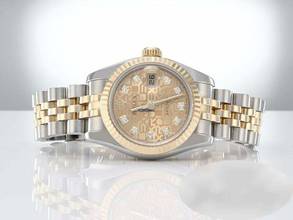 Thumbnail von Rolex Lady-Datejust 179173 2011 Stahl Gelbgold 750 Diamanten Automatik Stainless Steel 18kt Yellow Gold Jubilé-band Chronometer Oyster