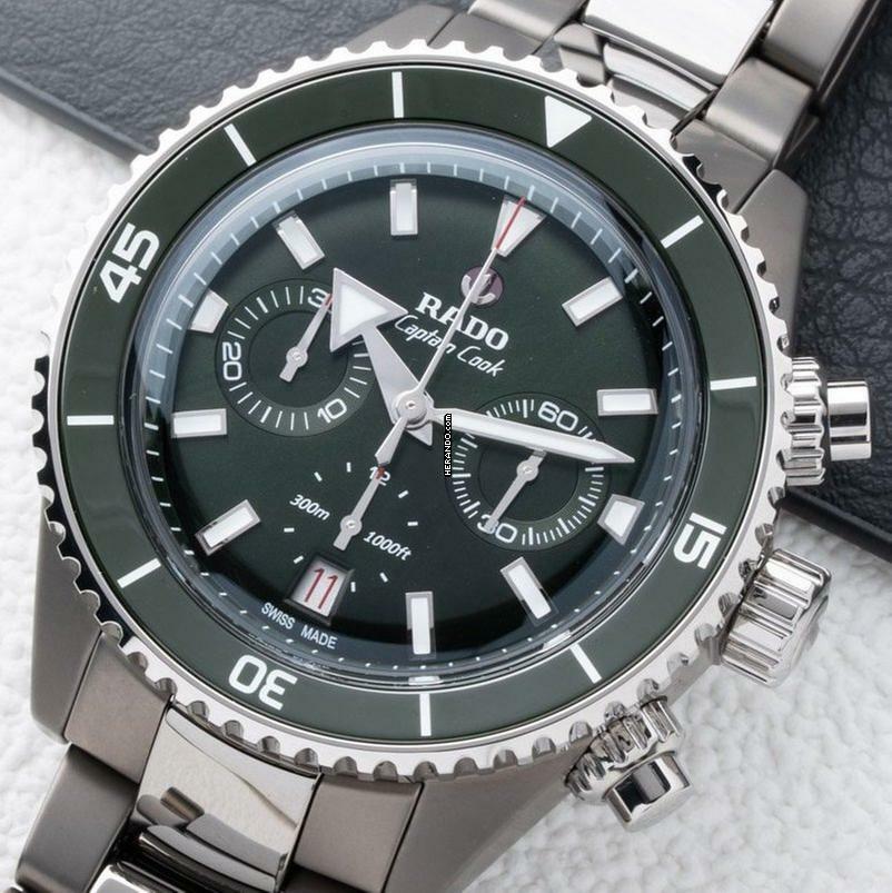  Rado Captain Cook High-Tech Ceramic Automatic Chronograph NEW FULL SET 