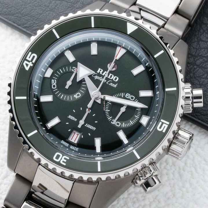  Rado Captain Cook High-Tech Ceramic Automatic Chronograph NEW FULL SET 