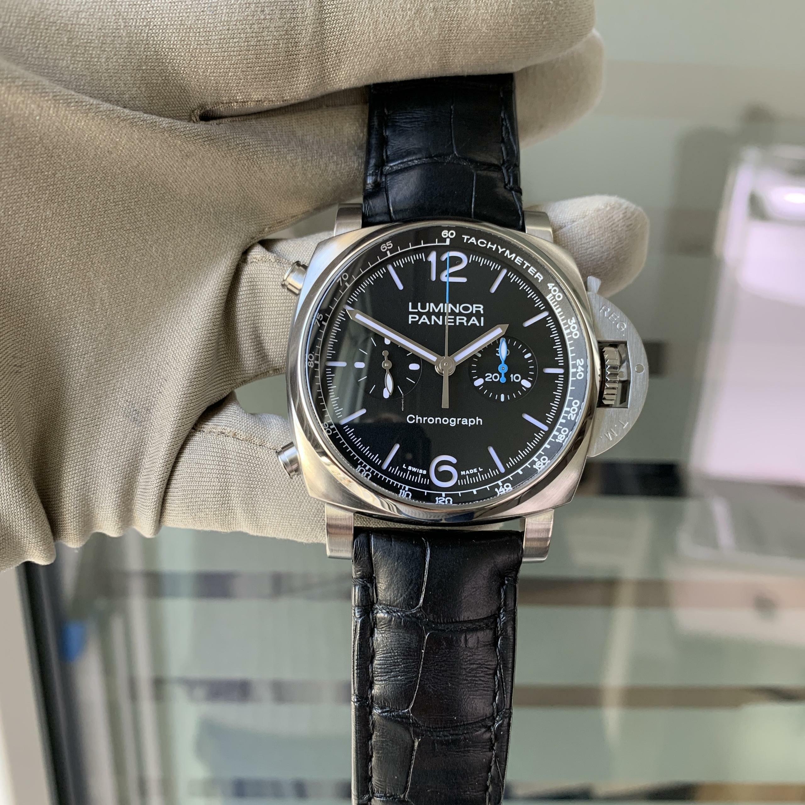 Thumbnail von Panerai Luminor PAM01109 Chronograph 44MM Full Set TOP Condition