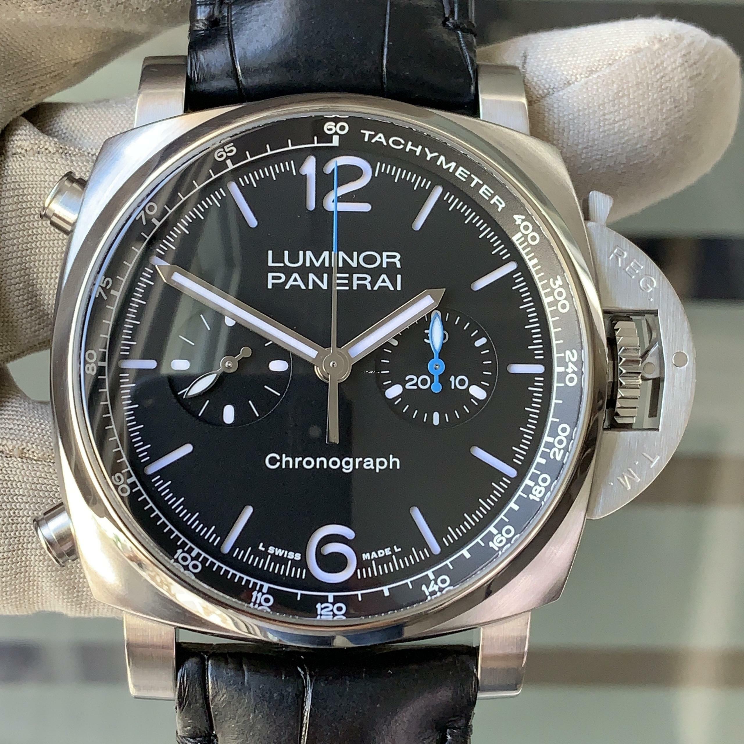 Thumbnail von Panerai Luminor PAM01109 Chronograph 44MM Full Set TOP Condition