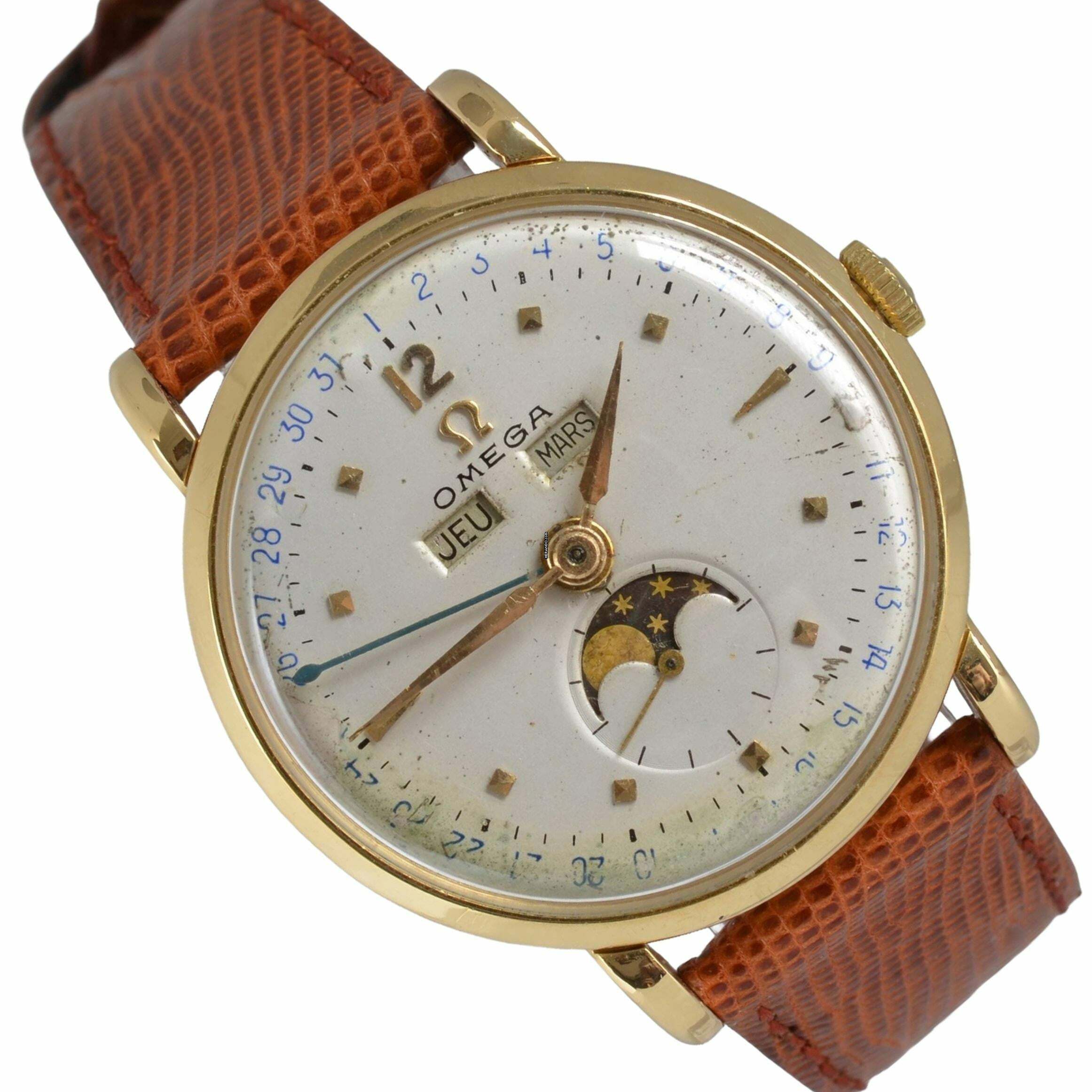 Omega Seamaster Cosmic Moonphase Triple Date yellow gold 18KT 1944