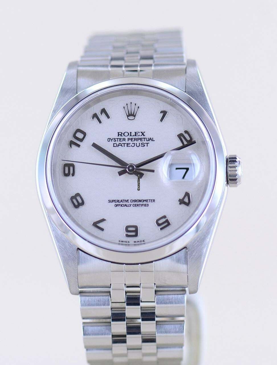 Thumbnail von Rolex Datejust 36 16200 Saphirglas Computer dial Jubiléband rar Automatik B+P