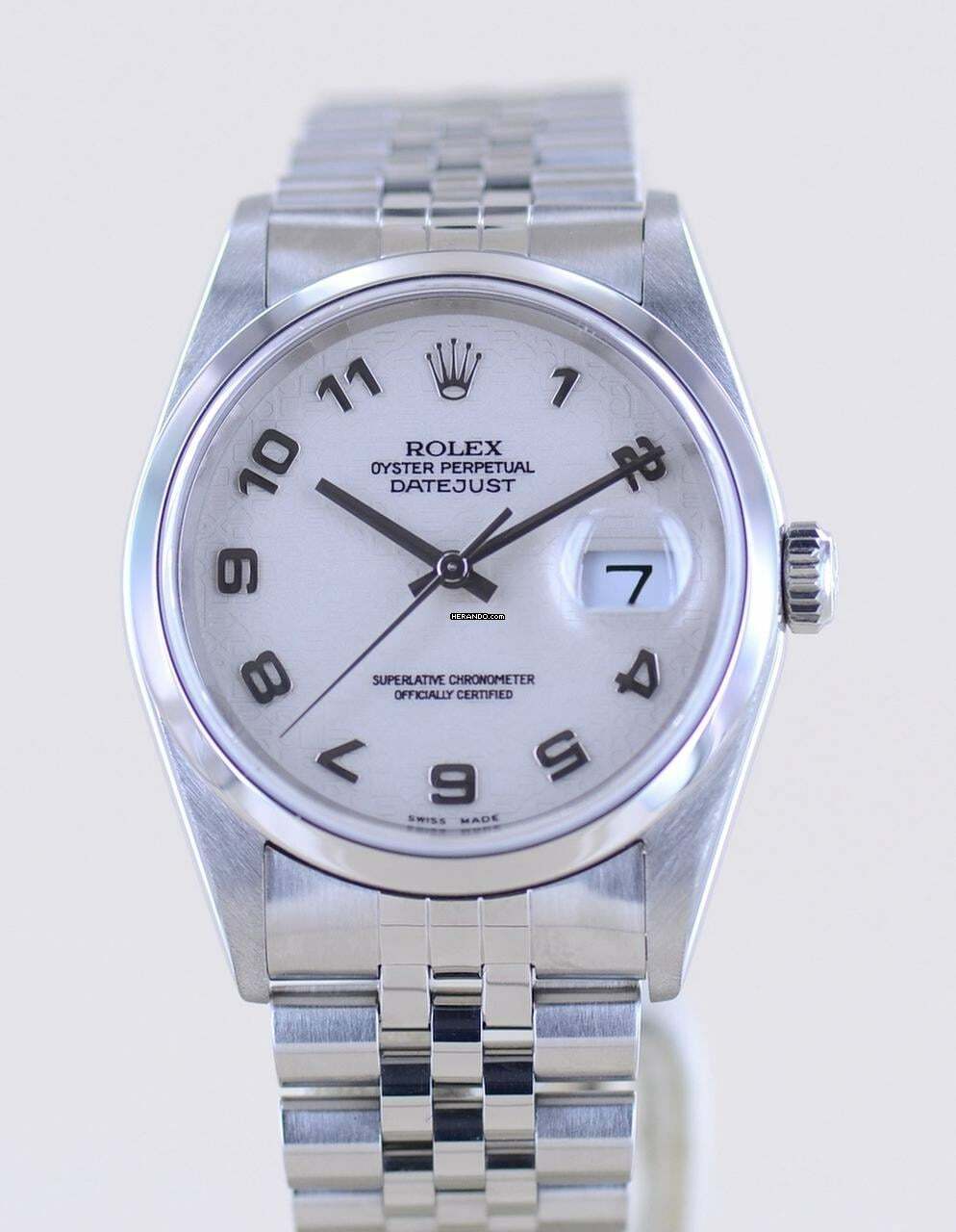 Thumbnail von Rolex Datejust 36 16200 Saphirglas Computer dial Jubiléband rar Automatik B+P
