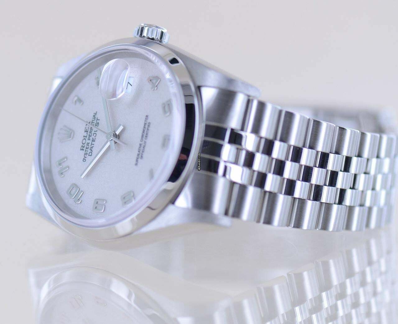 Thumbnail von Rolex Datejust 36 16200 Saphirglas Computer dial Jubiléband rar Automatik B+P