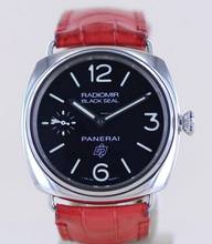 Thumbnail von Officine Paneral Radiomir PAM00380 Black Seal Logo 45 mm Hand Wind Red Strap B+P