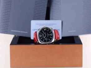 Thumbnail von Officine Paneral Radiomir PAM00380 Black Seal Logo 45 mm Hand Wind Red Strap B+P
