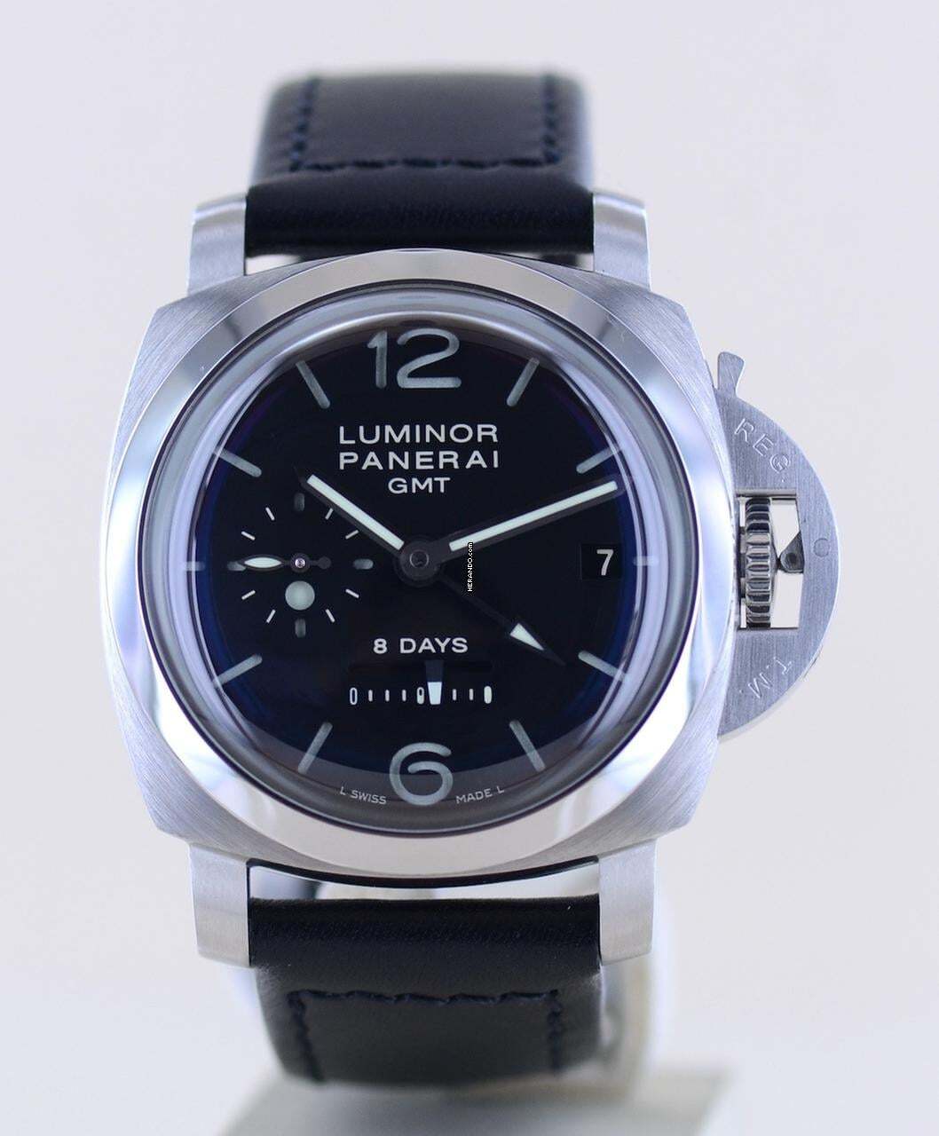 Thumbnail von Officine Paneral Luminor 1950 GMT 8-Days 44mm Date Pam233 B+P Full-Set