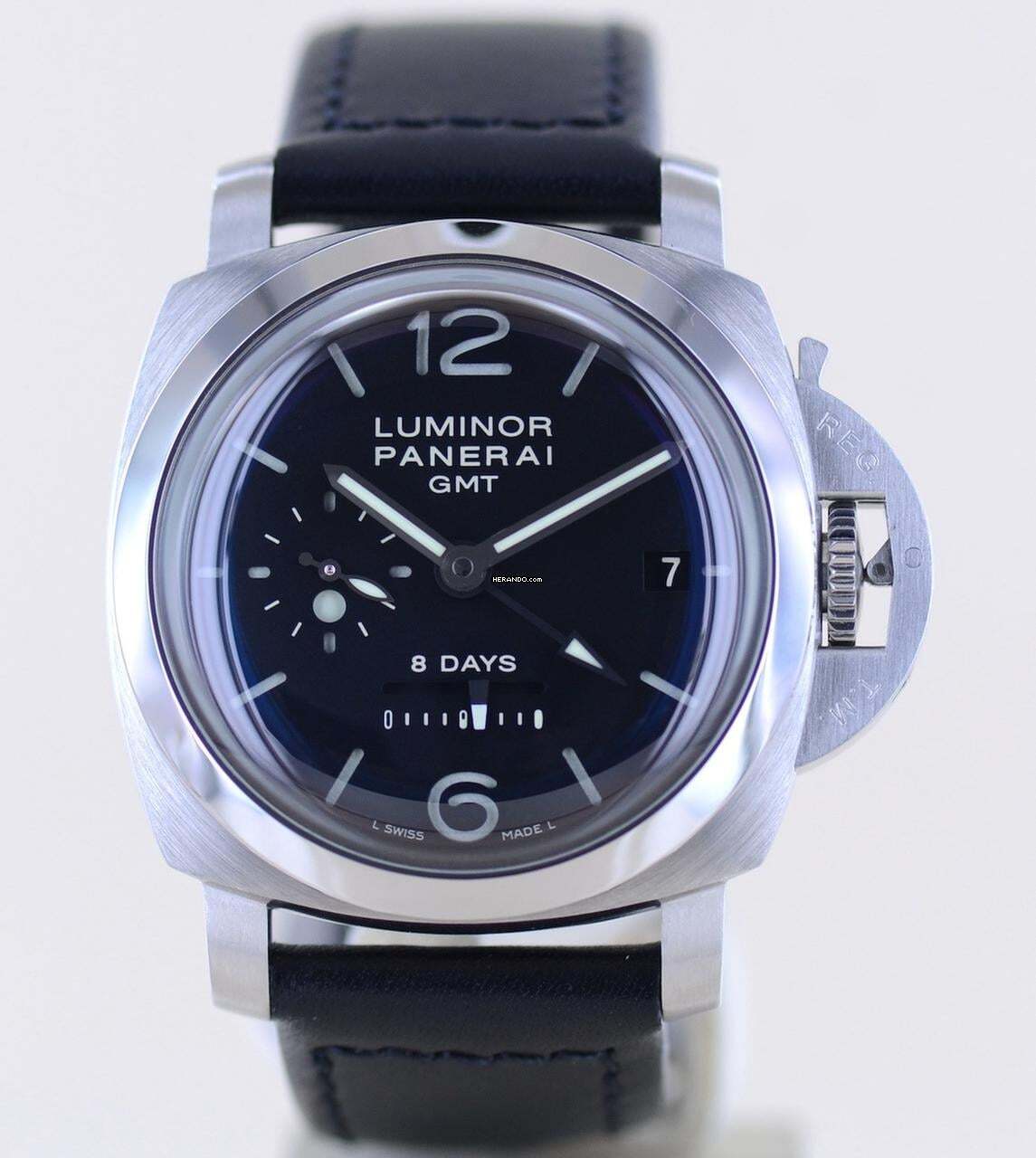 Thumbnail von Officine Paneral Luminor 1950 GMT 8-Days 44mm Date Pam233 B+P Full-Set