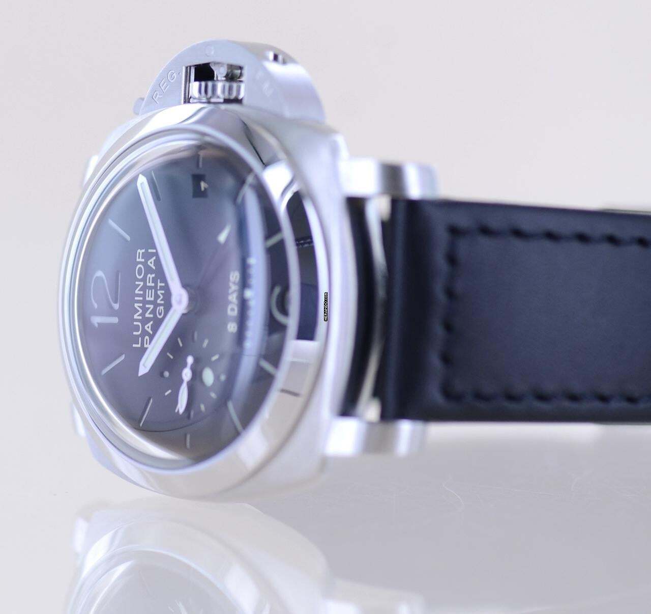 Thumbnail von Officine Paneral Luminor 1950 GMT 8-Days 44mm Date Pam233 B+P Full-Set