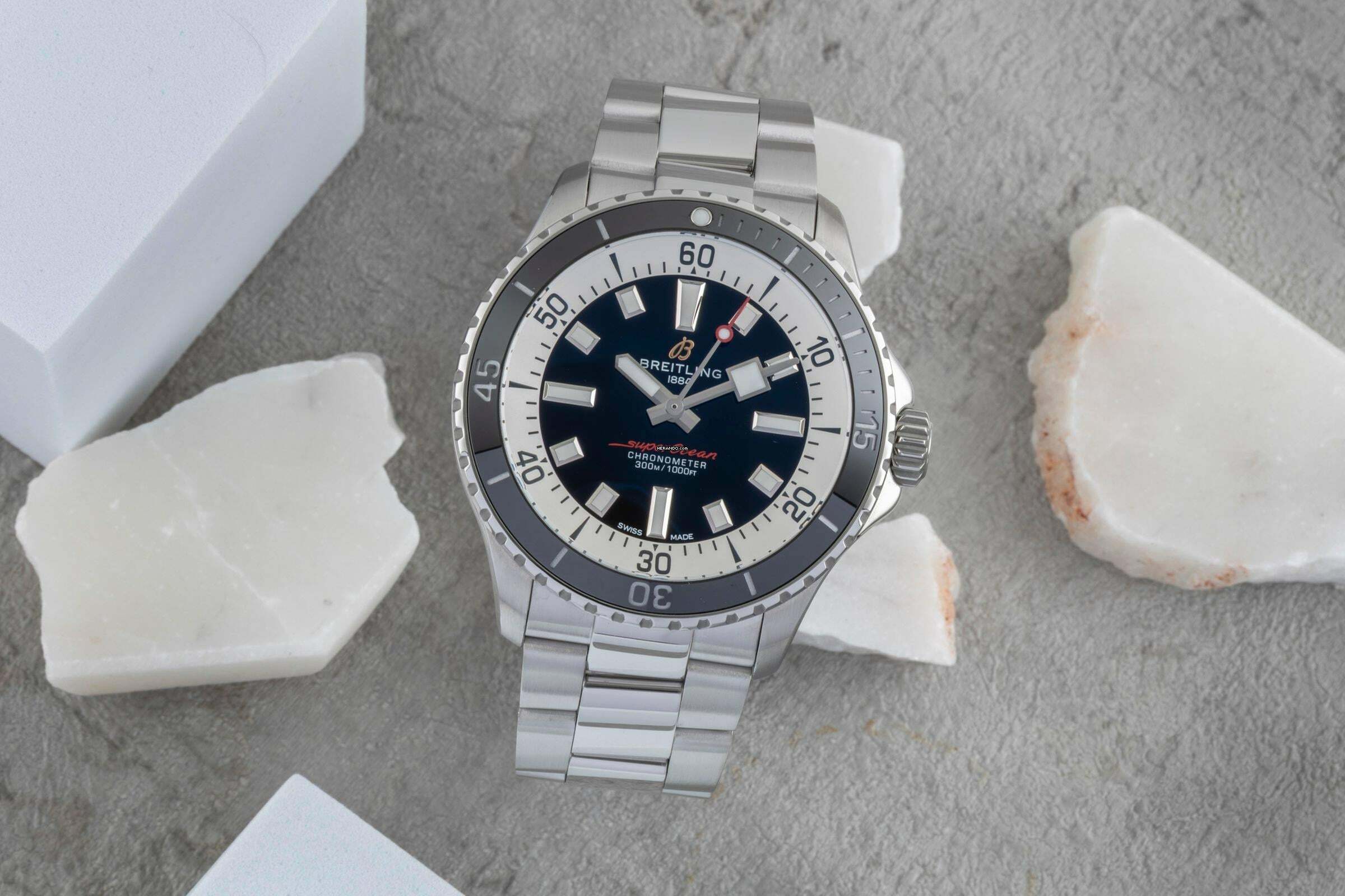 Thumbnail von Breitling Superocean 42 Automatik Herrenuhr Ref. A17375211B1A1 B&P