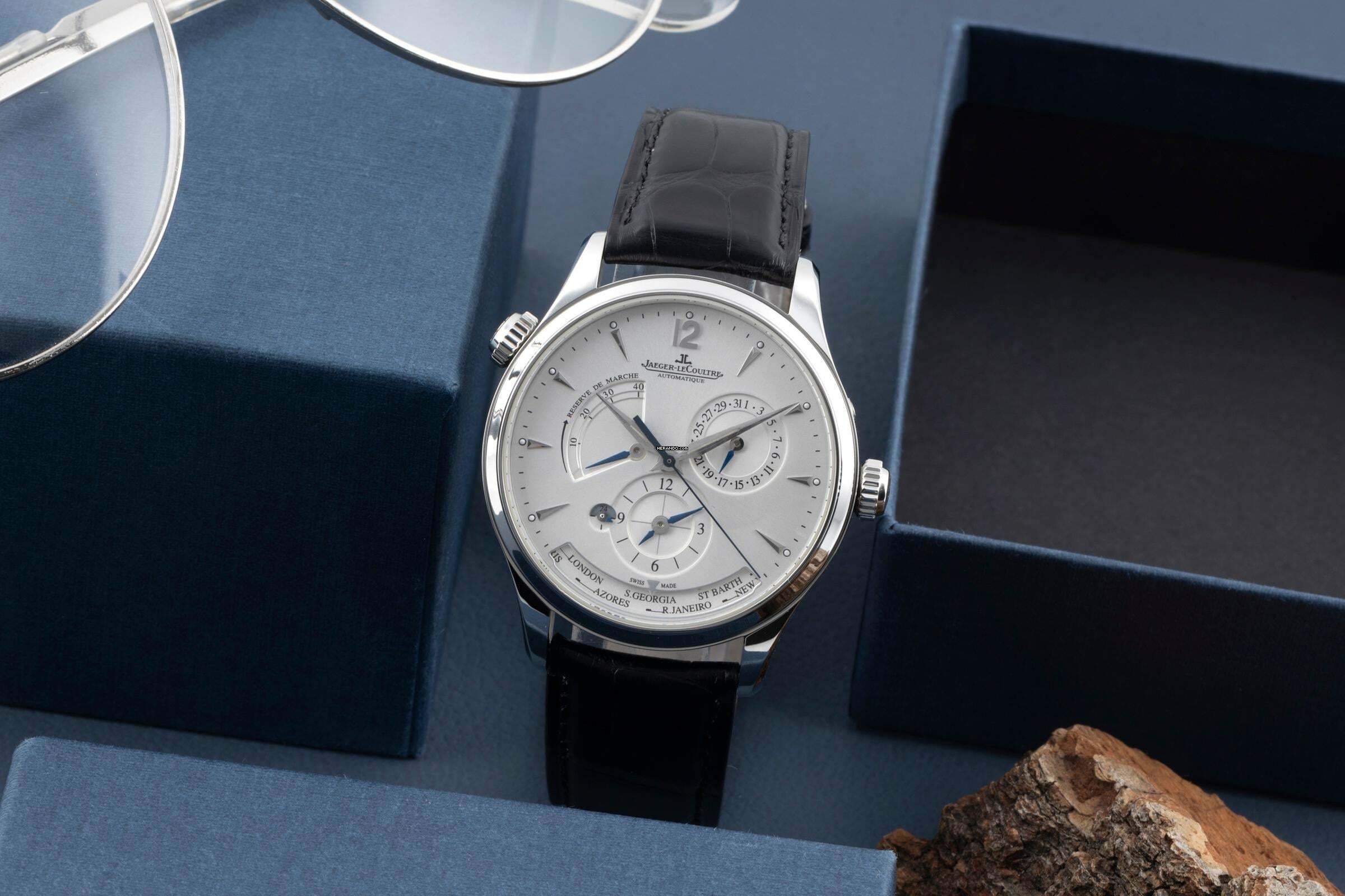 Thumbnail von Jaeger-LeCoultre Master Geographic Automatik Stahl Ref. Q1428421 176.8.29.S