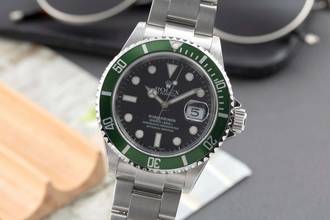 Thumbnail von Rolex Submariner Date Kermit Automatik Herrenuhr Swiss Made Dial Ref. 16610LV