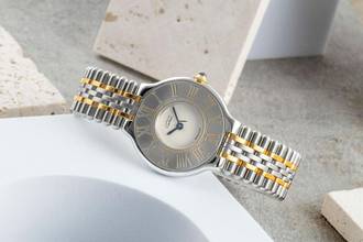 Thumbnail von Cartier 21 Must de Cartier SM Stahl / Gold Quarz Damenuhr Ref. W10051F4 B&P