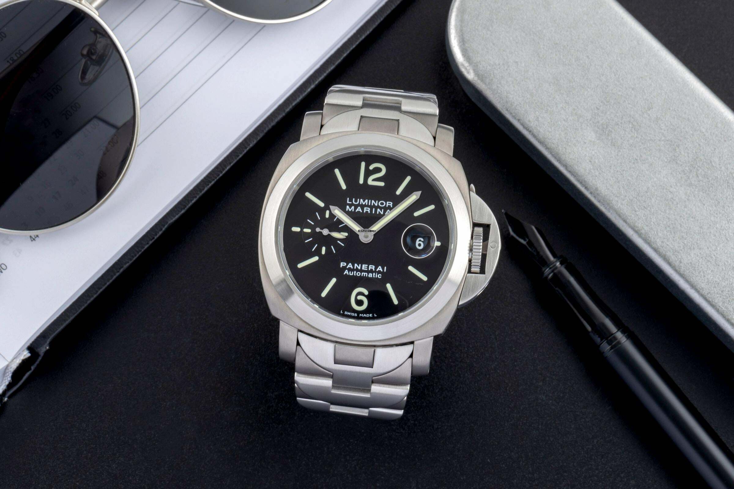 Thumbnail von Panerai Luminor Marina Automatic Stahl / Titan Automatik Herrenuhr Ref. PAM00221