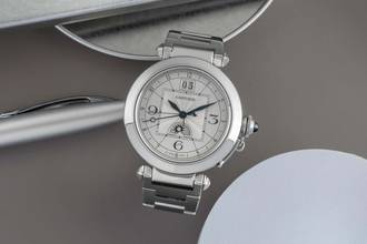 Thumbnail von Cartier Pasha XL Automatik Night & Day Edelstahl Herrenuhr Ref. W31093M7