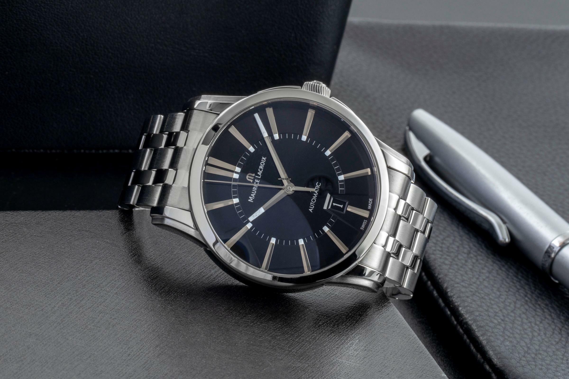 Thumbnail von Maurice Lacroix Pontos Date Stahl Automatik Herrenuhr Ref. PT6148