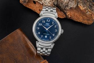 Thumbnail von IWC Da Vinci Automatic Blue Dial Edelstahl Automatik Ref. IW356605 Box