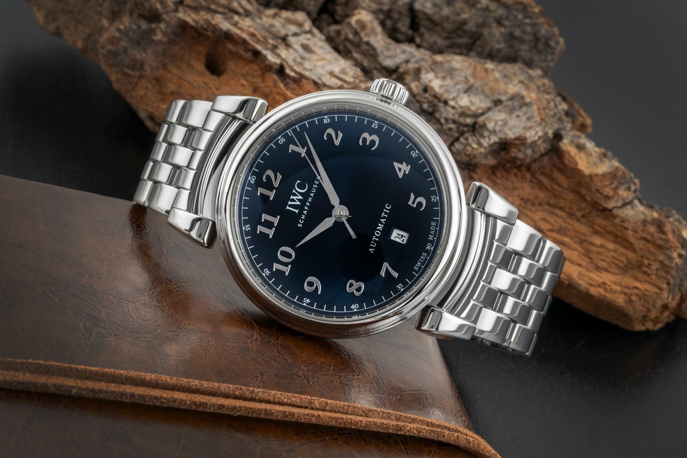 Thumbnail von IWC Da Vinci Automatic Blue Dial Edelstahl Automatik Ref. IW356605 Box