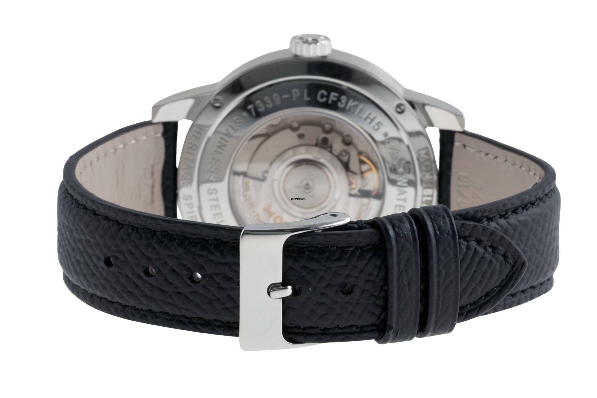Thumbnail von Montblanc Heritage Spirit Stahl Automatik Herrenuhr Ref. 112308 7339 Box & Papiere 2016
