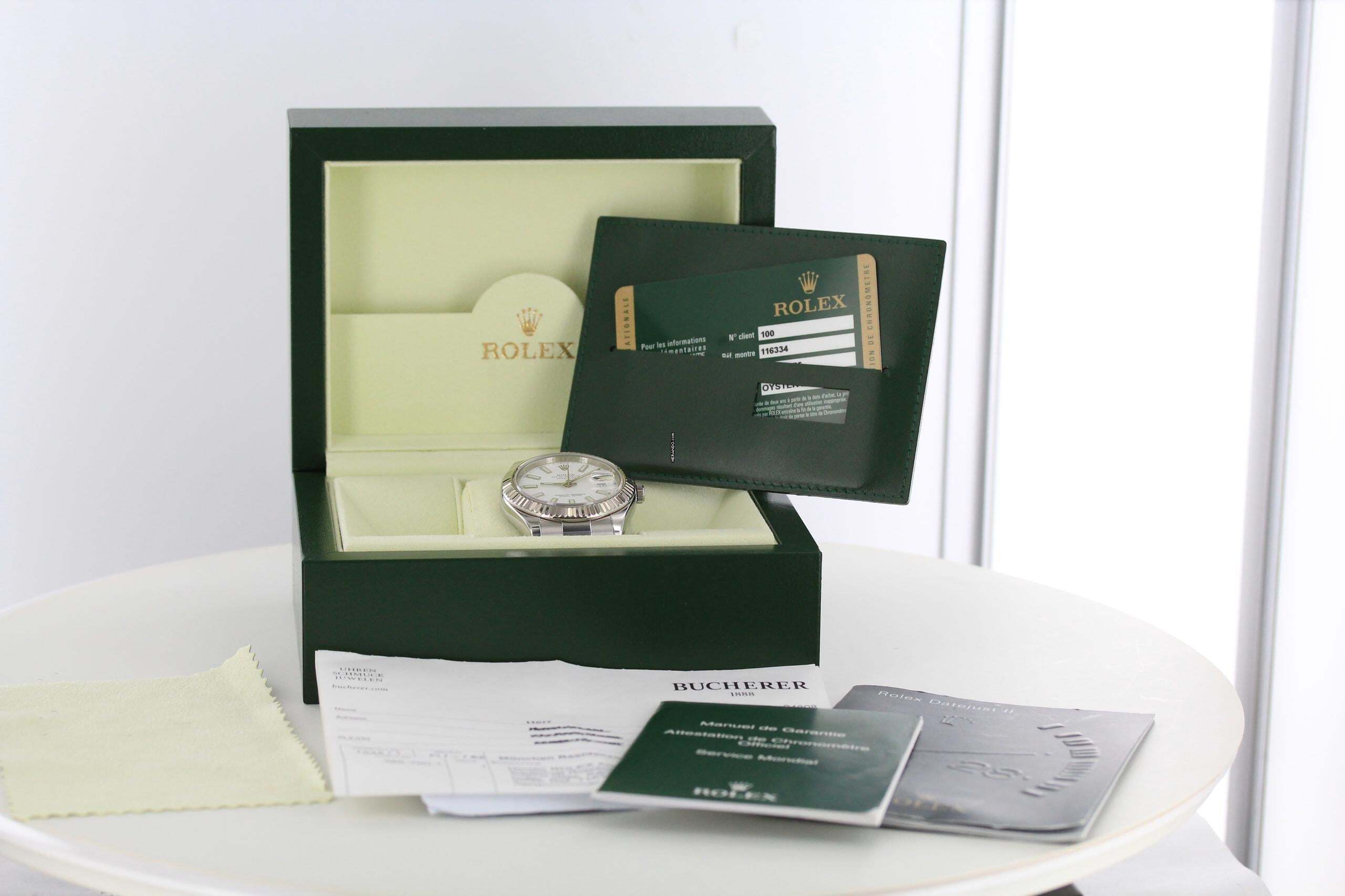 Thumbnail von Rolex Datejust II Full Set//Ref.116334//LC100//2011//#771