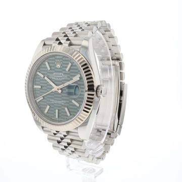  Rolex Datejust 41 Jubilee Mint Green Motif Dial 
