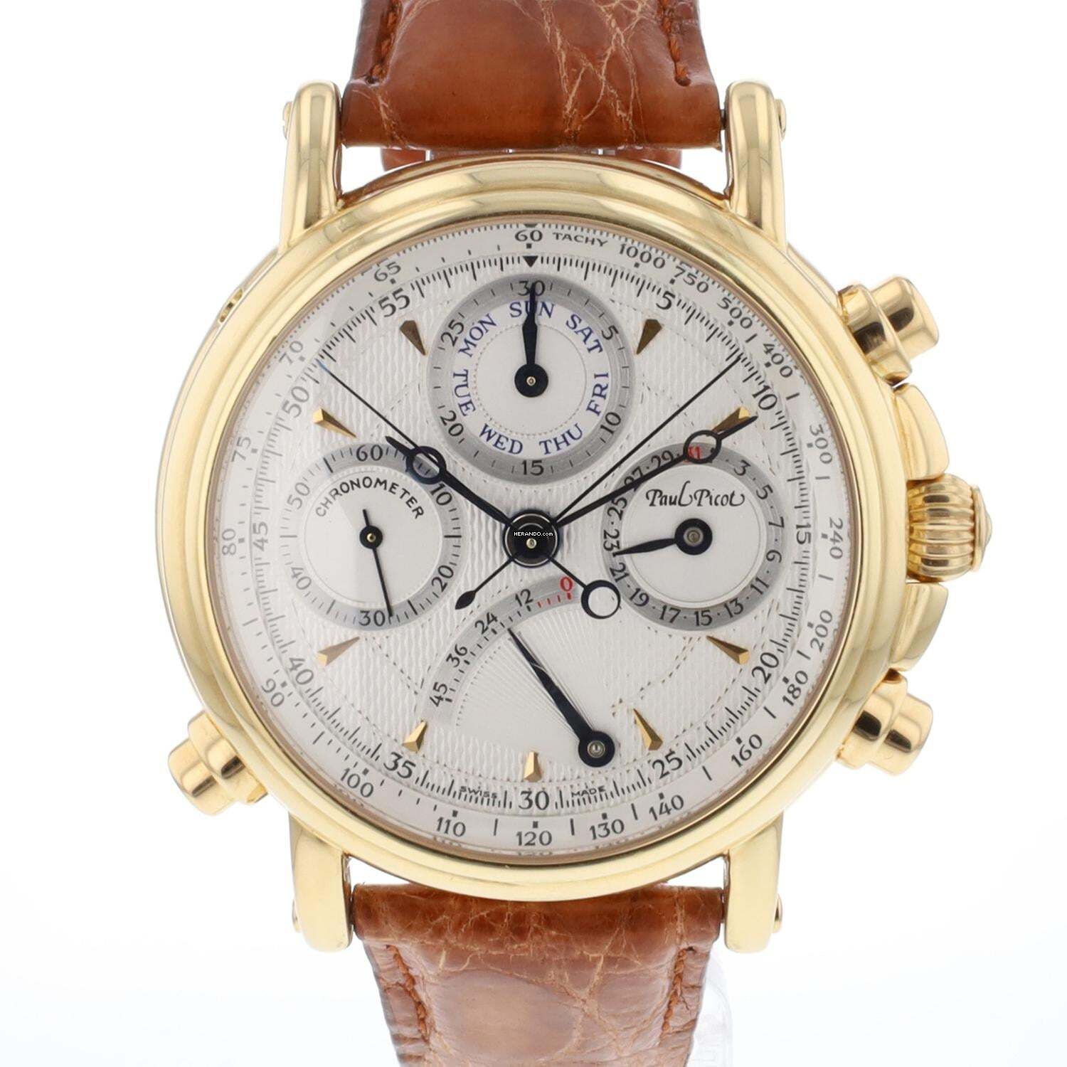  Paul Picot Atelier Technicum Chronograph Rattrapante Yellow Gold SERVICE'26 