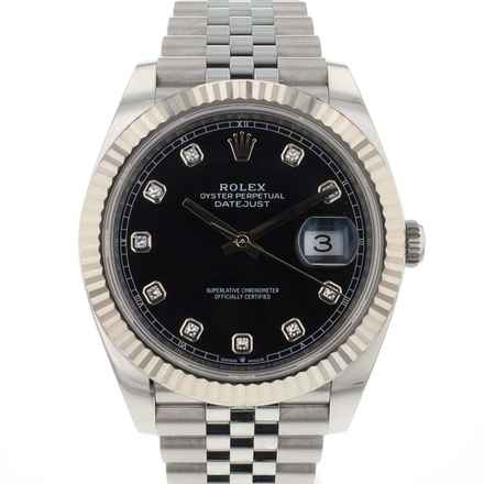  Rolex Datejust 41 Jubilee Black Diamond Dial 
