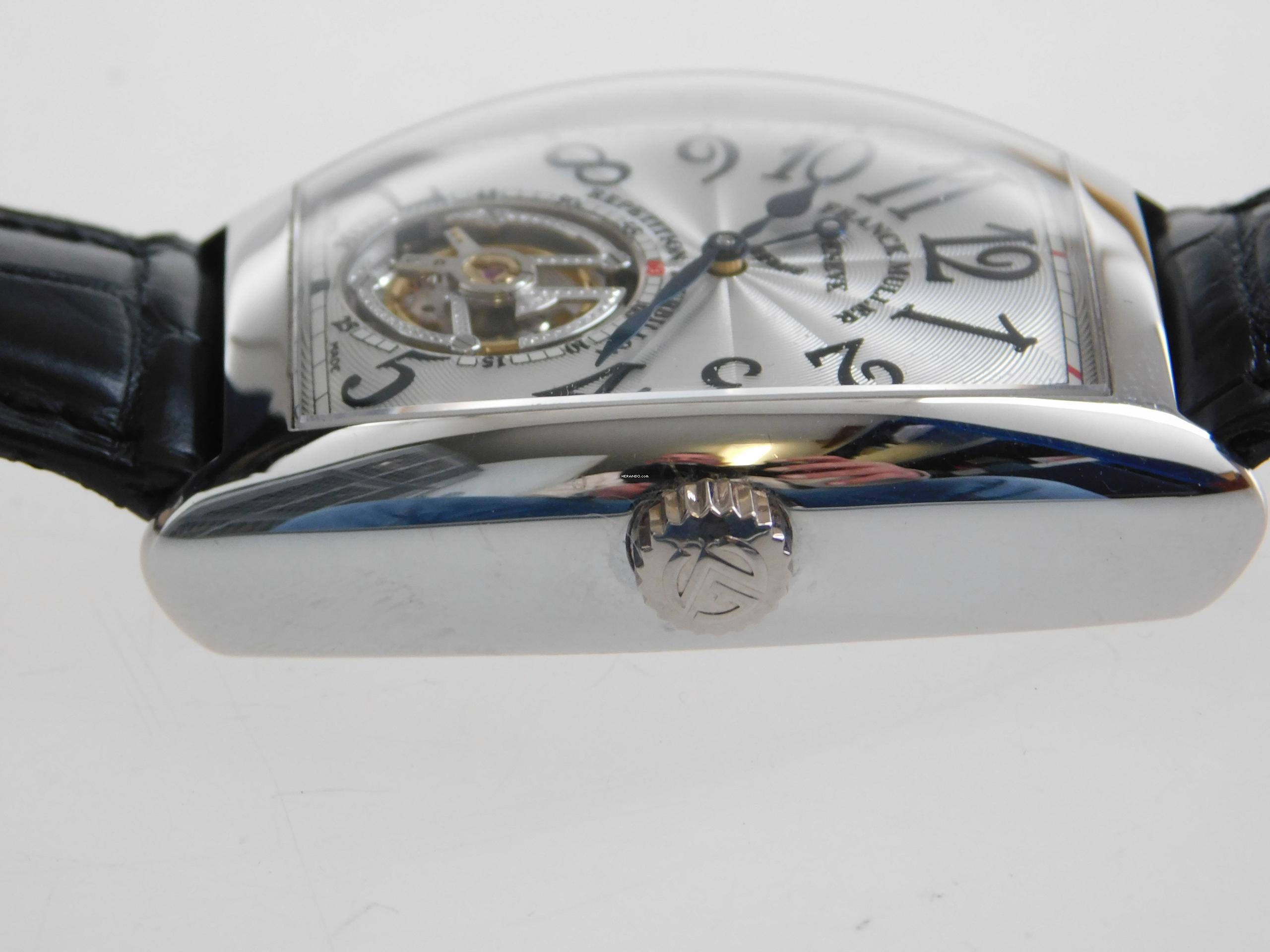 Thumbnail von Franck Muller Platinum Tourbillon Repetition Watch 36 X 50MM. 7880 RMT RARE Rarität Platinum Tourbillon Repetition Herrenuhr Full Set