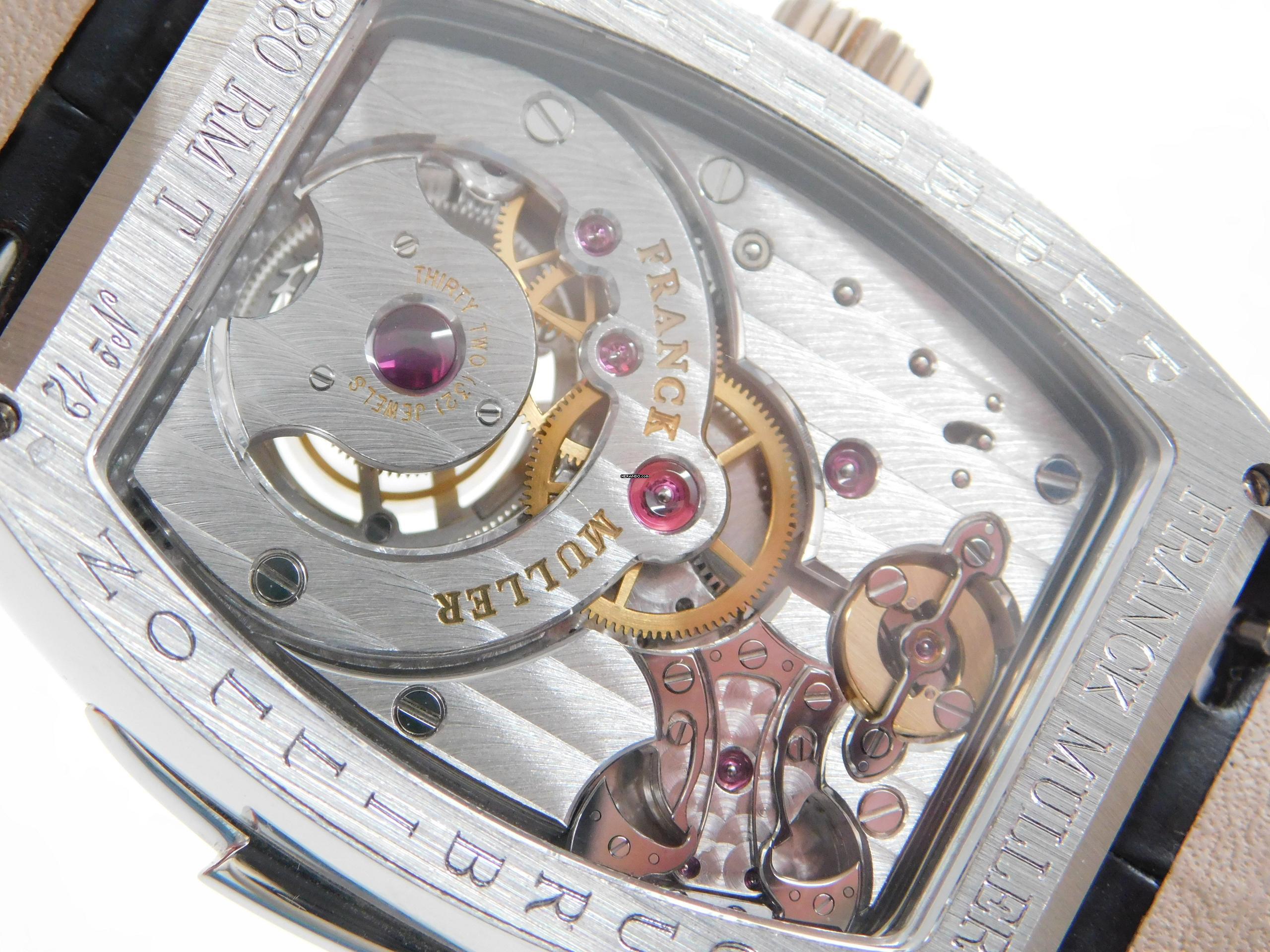 Thumbnail von Franck Muller Platinum Tourbillon Repetition Watch 36 X 50MM. 7880 RMT RARE Rarität Platinum Tourbillon Repetition Herrenuhr Full Set