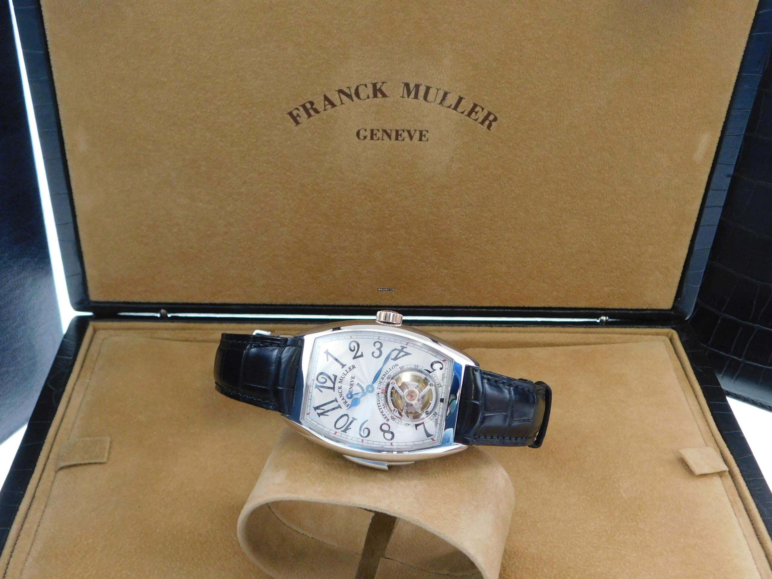 Thumbnail von Franck Muller Platinum Tourbillon Repetition Watch 36 X 50MM. 7880 RMT RARE Rarität Platinum Tourbillon Repetition Herrenuhr Full Set