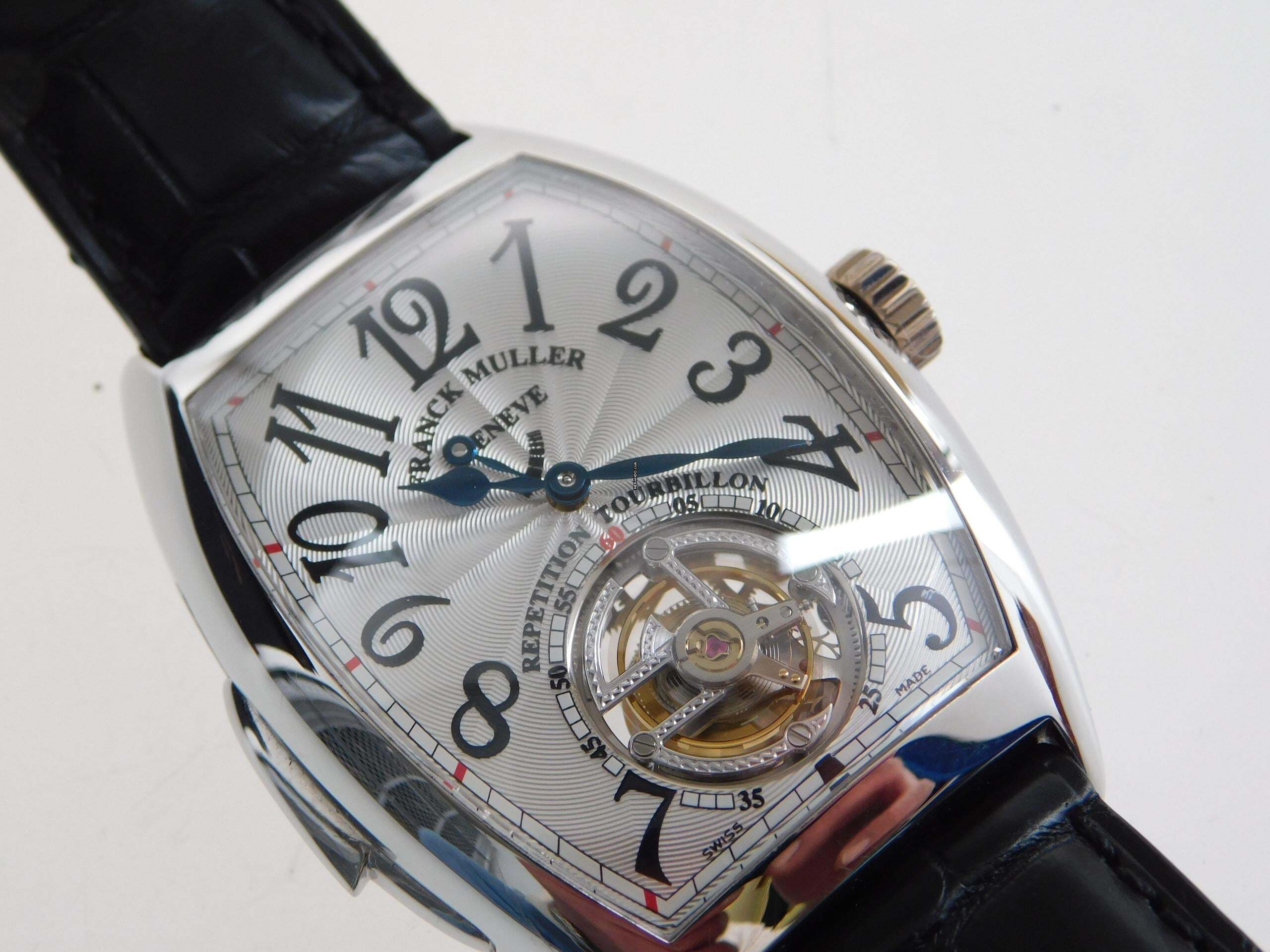 Thumbnail von Franck Muller Platinum Tourbillon Repetition Watch 36 X 50MM. 7880 RMT RARE Rarität Platinum Tourbillon Repetition Herrenuhr Full Set