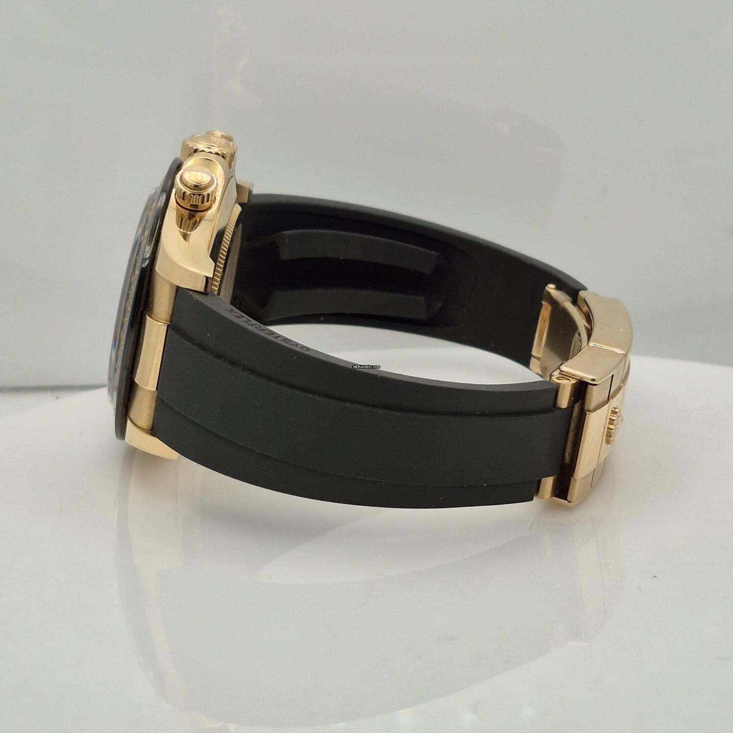 Thumbnail von Rolex Daytona Ouro Rosé Oysterflex Black Dial 40mm Automático Completo