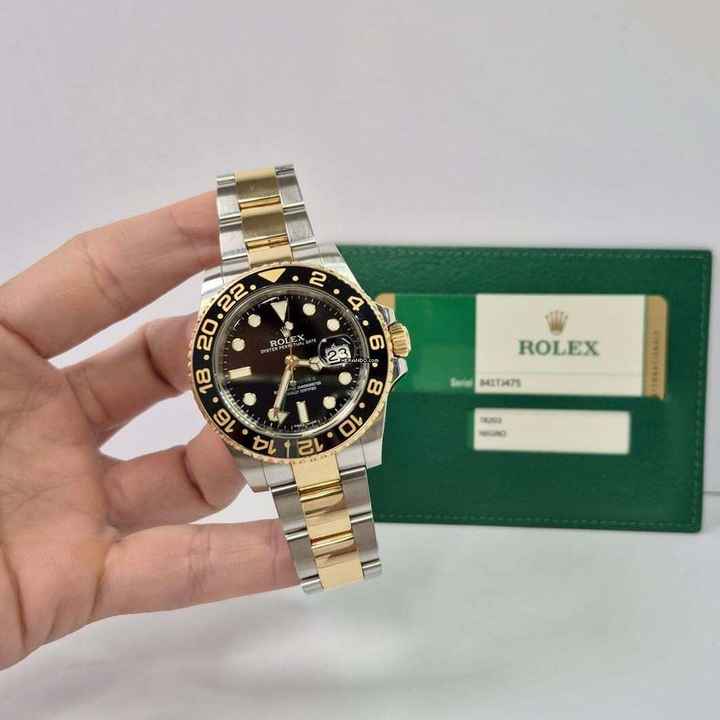  Rolex GMT-Master II Ceramic Ouro & Aço 40mm Automático Completo 