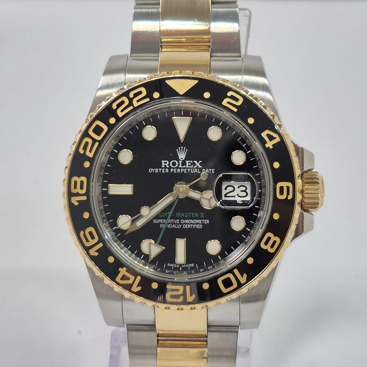 Thumbnail von Rolex GMT-Master II Ceramic Ouro & Aço 40mm Automático Completo